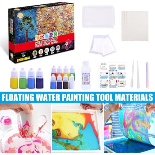 Floating Painting Suit Water Dipping Kit Drawing Tools Parent-Child Puzzle Children Doodle GK99