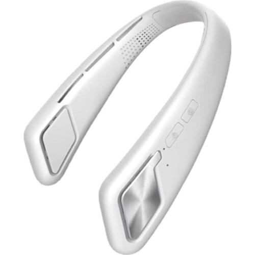 Hanging Neck Fan,Hanging Speaker Fan, Three Levels Adjustable 360 Degree Rotatable Bluetooth Connection Machine