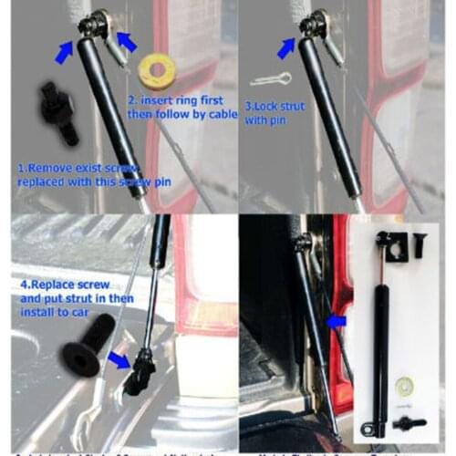 Rear Tailgate Assist Durable and Sturdy Damper General-Purpose for Ford Ranger T6 2012-2016