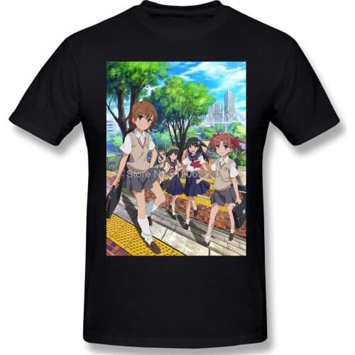 Rengoku S Print Cotton Shirts Hombre A Certain Scientific Railgun Anime Men Fashion Harajuku Streetwear TShirt