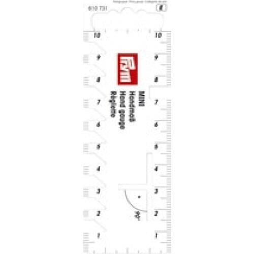Hand gauge Mini Prym 10cm White 610730/610731 Cutter Ruler Hand Mass