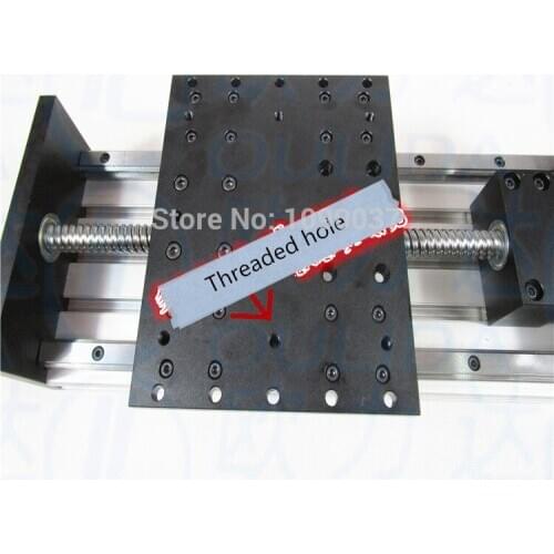 Ballscrew linear slides GX150*155mm 1605 1500mm Effective Travel Nema 23 Stepper Motor Stage Linear Motion double block