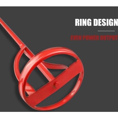 Hexagon Shaft Plaster Paint Mixer Red mixing paddle Construction rod For Electric grouting mortar accessories tool drill J7L4