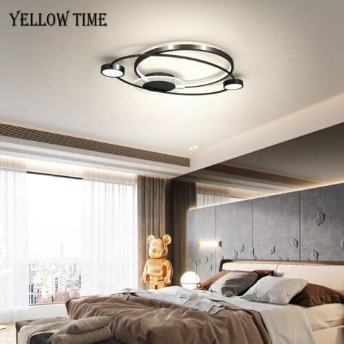 Modern Led Ceiling Light Indoor Home Lighting Fixtures For Living room Bedroom Dining room Black&Gold Chandelier Ceiling Lamps
