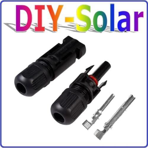 Waterproof IP67 PV Cable Connector PV for 2.5mm 4mm2 6mm2, Solar Connector male and female TUV Warranty