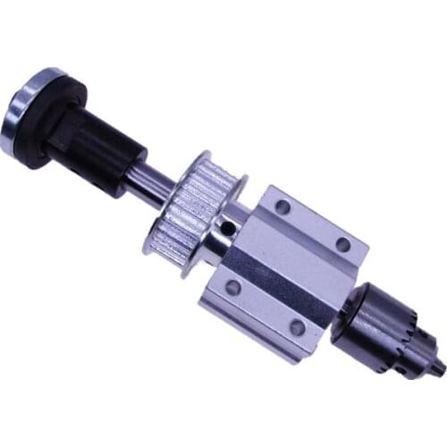 High Precision Unpowered Spindle Assembly Spindle Assembly Mini Hand Drill DIY Drill Shaft with B10 Drill Chuck and M10 Sleeve