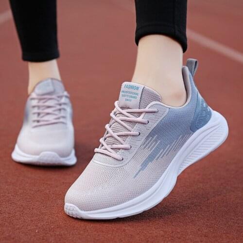 Womens Casual Shoes Woman Mesh Sneakers Women 2021 New Autumn Knitted Flat Ladies Shoes Slip on Female Footwear Plus Size 35-41