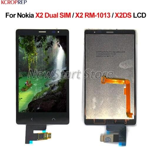 For Nokia X2 Dual SIM X2 RM-101 X2DS LCD Display Touch Screen Digitizer Assembly 4.3" Replacement Accessory For Nokia X2 lcd