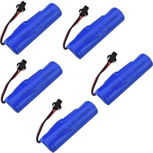 1/2/3/5pcs 3.7V 1200mAh lipo Battery For DE45 DE58 RC Car 1:14 Off-Road Vehicle 4WD Climbing Drift Racing Spare Battery