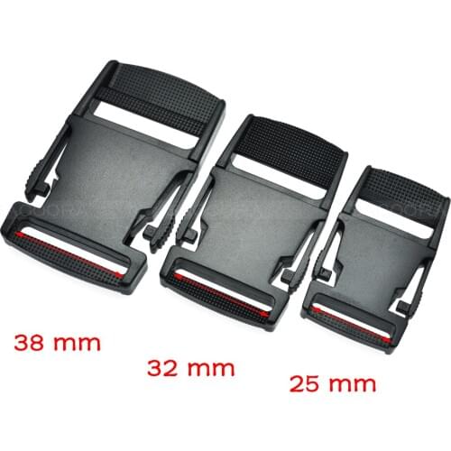 1pcs Contoured Curved Plastic Buckle Belt buckle for Paracord Bracelet & Dog Harness Backpack Straps Webbing Size 25mm-38mm