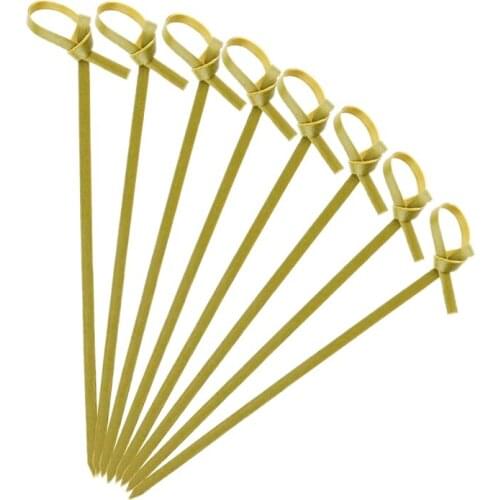 300 Knotted Bamboo Skewers Cocktail Sticks Party Tableware Cocktail Toothpicks