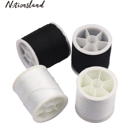 4Pcs/set Durable Polyester Thread White&Black Strong Machine Embroidery Stitching Thread for DIY Clothing Sewing Tools