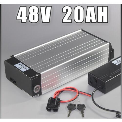 Electric bike battery 48v 20ah Samsung ebike Battery Rear rack lithium ion with 1000W BMS EU US NO TAX