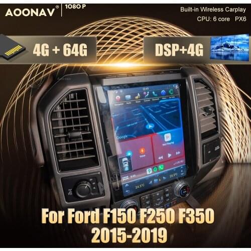 2 din Android Car radio for Ford F150 F250 F350 2015-2019 car stereo auto radio tape recorder Tesla style multimedia player