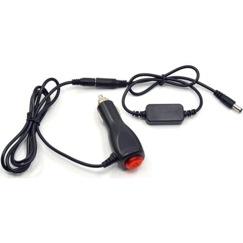 12v-24v car charger +step-down cable 8V for ACK-E6 AC-PW20 NP-FW50 DMW-DCC3 BLB13 DR-E6 LP-E6 DR-400 BP-511 DR-E18 dummy battery