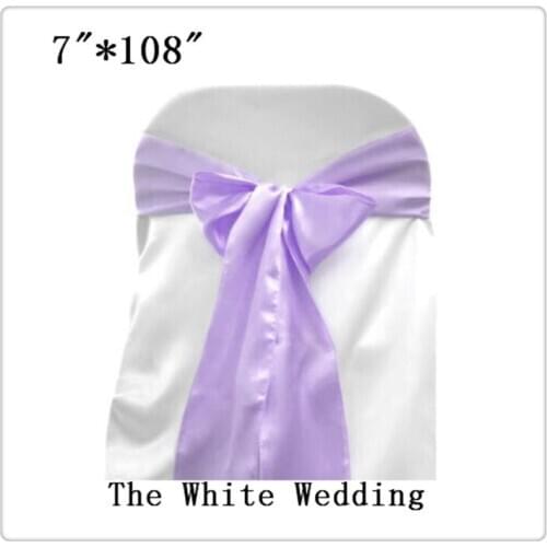Free Shipping 100 chair sash lavender for event chair sash china