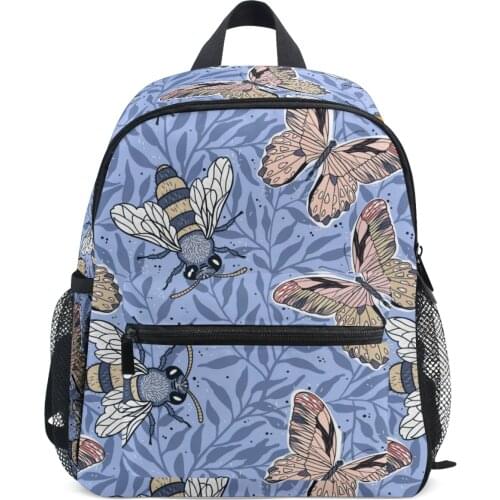 Anti-Lost Kids Orthopedic School Backpack Boy&Girl Primary School Bag Bees Butterflies Children School Bags For Satchel Grade1-6