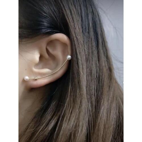 925 Sterling Silver Earrings Findings Mountings Settings Jewelry Parts Fittings for Pearls Coral Jade Agate Stones