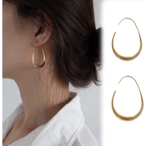Classic Simple Water Drop Hoop Earrings For Women Girls Korean Fashion Earring Hoops Wedding Party Fashion Jewelry Ornaments