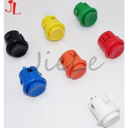 50pcs New Happ Style Push Button 28mm Arcade Button Sanwa Type Button Switch Retro arcade diy for PC USB Board Raspberry pi