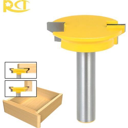 RCT 1/2'' Shank Drawer Lock Joint Router Bit Woodworking Milling Cutters For Carpenter Drawer Wood Plug Locker Cutting Tools