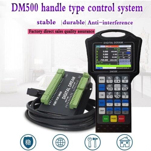CNC Handle Motion Controller DM500 3/4axis (Optional) M150 500KHz Pulse U-disk Read G-CODE For Stepper Motor CNC Engraving