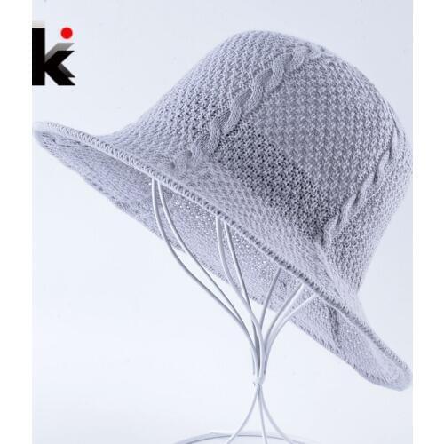 Womens Summer Straw Hats Men Outdoor Foldable Sun Cap Women Crocheted Raffia Beach Hat For Women Floppy Panama Chapeau femme