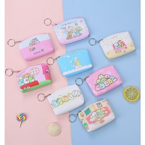 10PCS Kids birthday Party favor cartoon coin bag for girl boy party supply baby shower gift christening favor