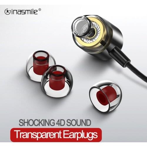 Metal Bass Wired Headphone 3.5MM In-ear Stereo Earphones with Microphone Gaming Hifi Headset for Phone Xiaomi Samsung Huawei