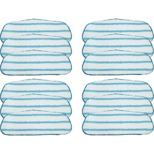 Design Replacement Wet Mop Pads Set Fit for Dirt Devil Steam Mop, Compare to Part AD51000 (Pack of 12)