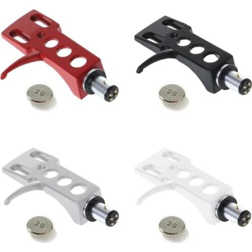 2021 New Universal Turntable Headshell Mount LP Phono Cartridge Replacement Phonograph Head Holder Stylus Lead Wire