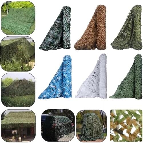 2X2M 2X3M 3X10M Reinforced Camouflage Net Swimming Pool Beach Gazebo Garden Sun Shelter Camo Canvas Netting 10 Colors