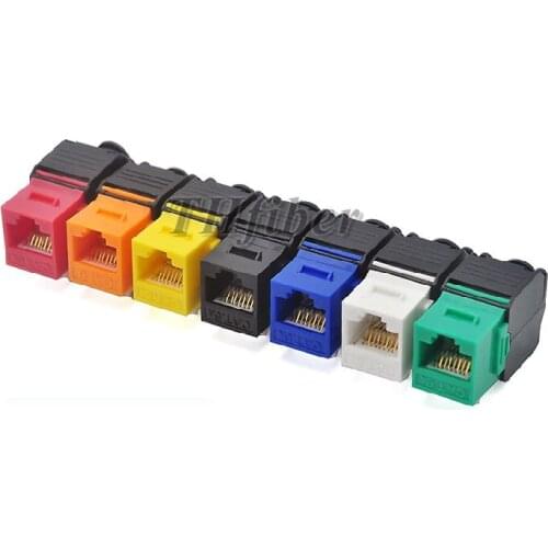 SHIPUCO Gigabit Cat6 Color Moudle Connector RJ45 Connector Information Socket 5 PCS/LOT