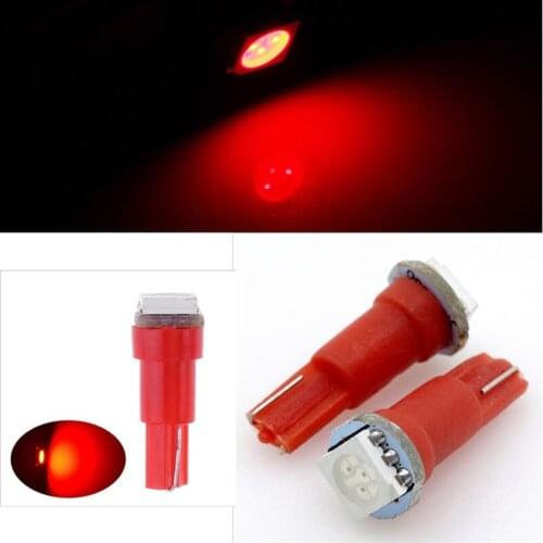 T5 5050 1SMD LED Red 72 74 Wedge Bulb C030 Car Light Motorcycle lights Instrument lights