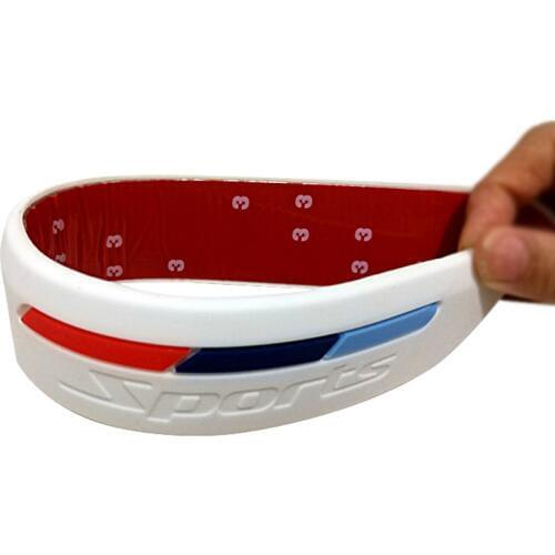 YCCPAUTO 2Pcs Rubber Bumper Protector Car Guard Corner Lip Anti-crash Protection Strip Front/Rear Bumper Trim Bar Car Styling