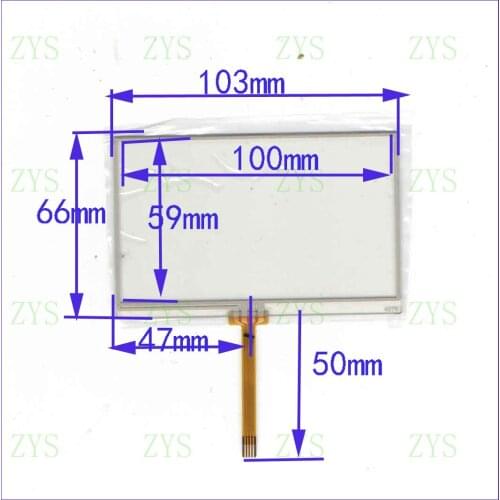 ZhiYuSun 4376 103mm*66mm 4.3inch 4 line For CarDVD touch screen panel 103*66 this is compatible