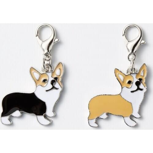 1PCS DIY Animal charm For Women Men Girls Silver Color Alloy Metal Dog Pendant Bag eadset package Charm Car Keychain