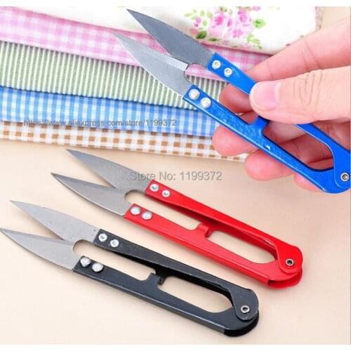 1000pcs 4 colors Metal Embroidery Sewing Snips Thread Cutter Sharp Scissors Scissor Nipper Thrum Yarn Dress Making Knitting