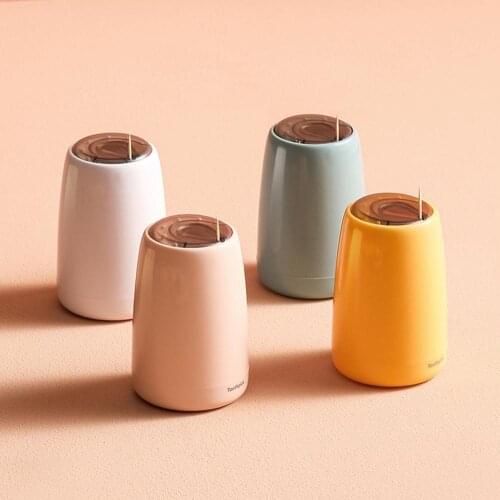 2021 Toothpick Holder Household Automatic Nordic Style Press Type Toothpick Dispenser for Home Table Decoration Accessories