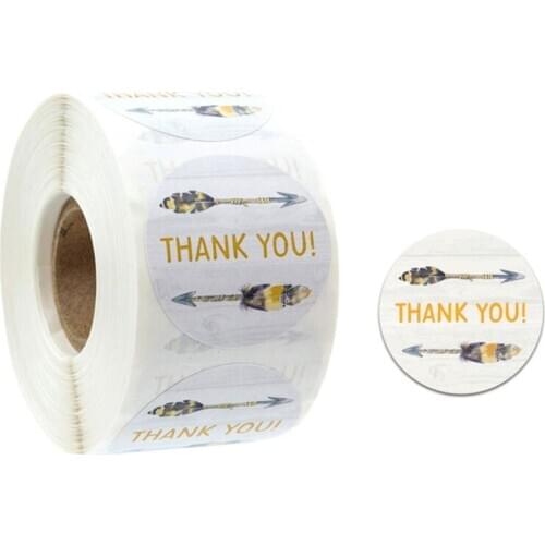 500 labels roll 300 flower thank you stickers 100seal label handmade custom scrap-booking for gift decoration stationery sticker