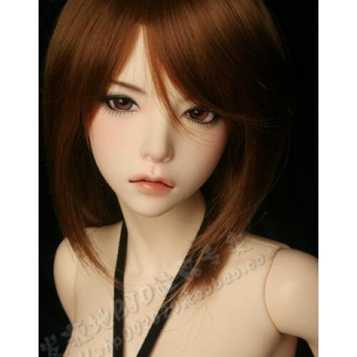 Doll Accessories 1/3 1/4 Bjd Wig Doll Hair Wig Short Bob Straight Girl Female Cool Woman Wifing Faux Ful - Fa41