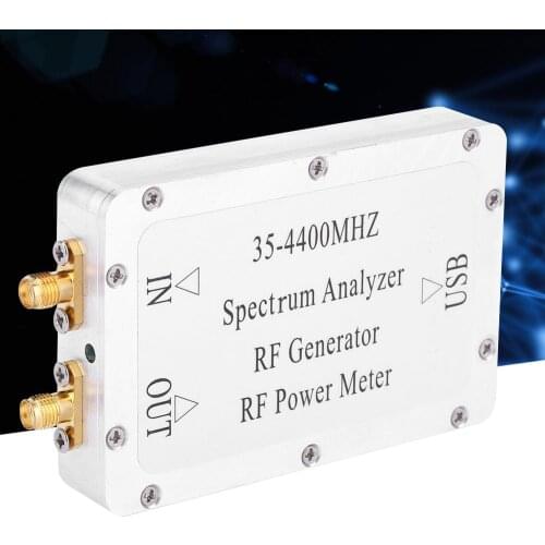35-4400MHz Spectrum Analyzer With Aluminum Alloy Shell Sweep Signal Source Power Meter With A USB Interface High Quality