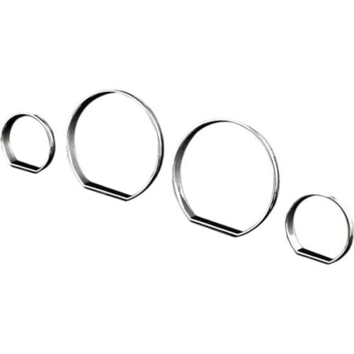 For BMW E46 M3 M Chrome Speeeter Gauge Dial Rings Bezel Trim Speedo AC/Tech Sport