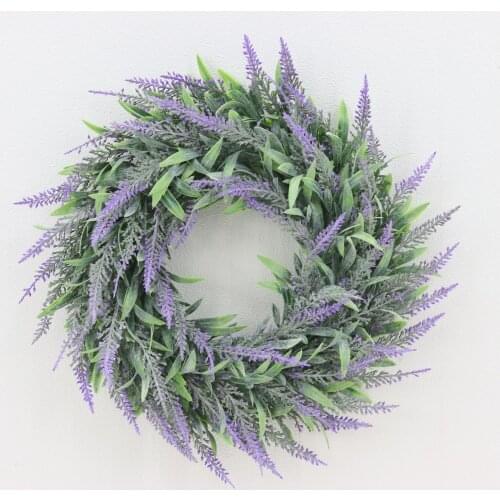 Artificial Plant Garland Plastic Flower Wreath Home Door Decoration Hanging Ornaments Wedding Backdrops Mall Window Decoration