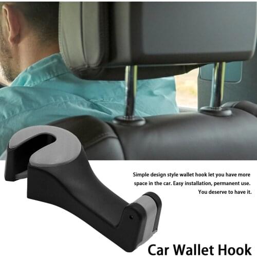2 In 1 Car Seat Hooks Headrest Purse Handbag Holder Universal Portable Car Accessories Interior Hanger Holder Car Decoration