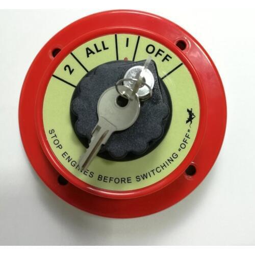 Boat RV Fishing Dual Battery Isolator Selector Switch With Security Key 9106