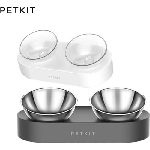 Xiaomi Petkit Pet Bowl Feeding Dishes Adjustable Double Feeder Bowls Water Cup Cat Bowls Drinking Bowl Pet Supplies From Youpin