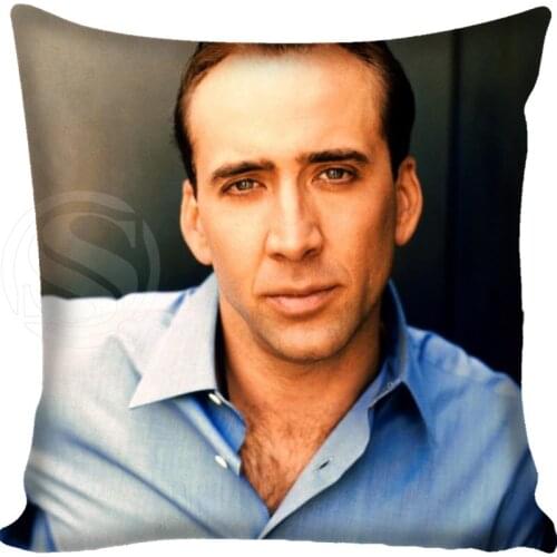 Custom Nicolas Cage Style throw Pillowcase soft square zipper Pillow Cover 20x20cm,35x35cm(one side)