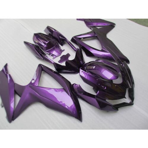 Injection mold Fairing Kit for SUZUKI GSXR 600 750 K8 08 09 GSXR600 GSXR750 2008 2009 ABS whole purple Fairings set+7gifts SE19