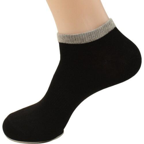 10pcs=5pairs 2021 New Men Socks Black GrEy Brand Slippers Shallow Mouth Invisible White Thin Cotton Ankle Socks Meias Calcetines